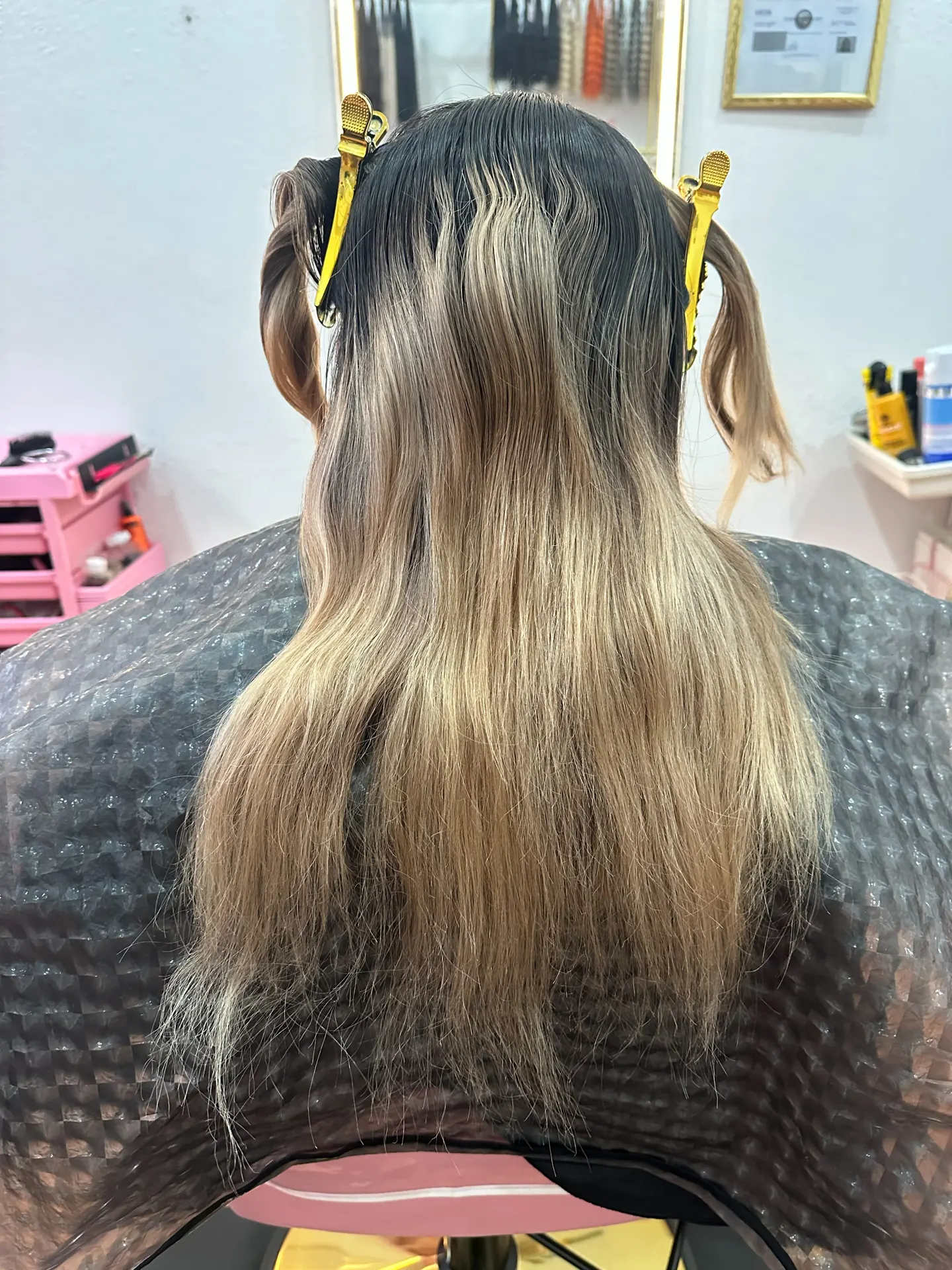 Balayage, before